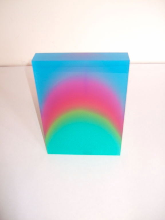 Rainbow Lucite Sculpture by Norman Mercer 3