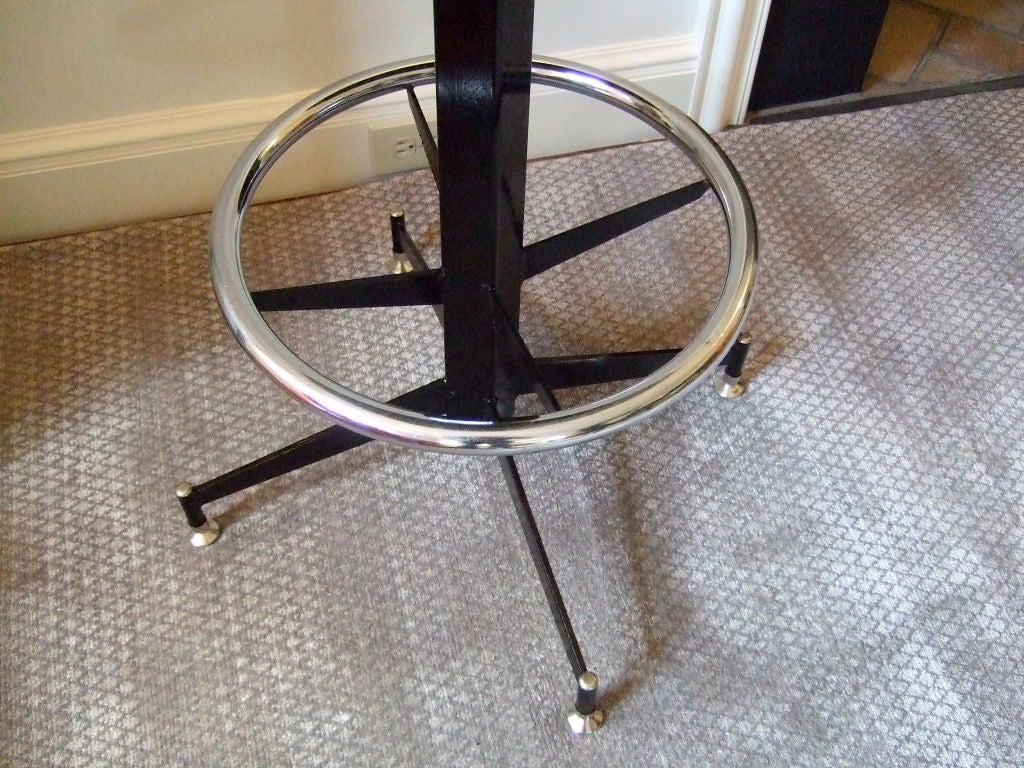 Pair of Ultra High Back Barstools 1