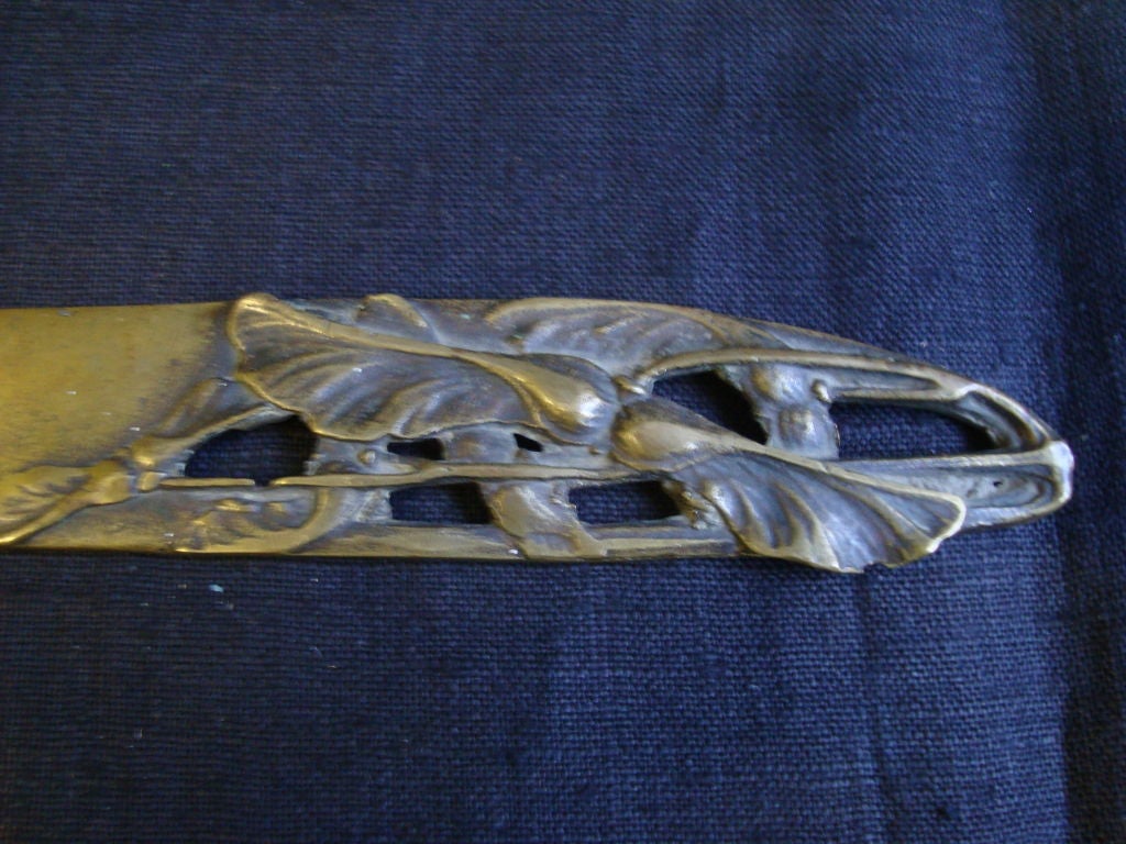 Portoghese Tagliacarte in bronzo Art Nouveau in vendita