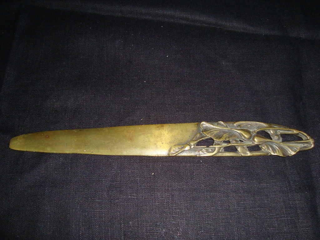 Tagliacarte in bronzo Art Nouveau In condizioni buone in vendita a NYC, NY