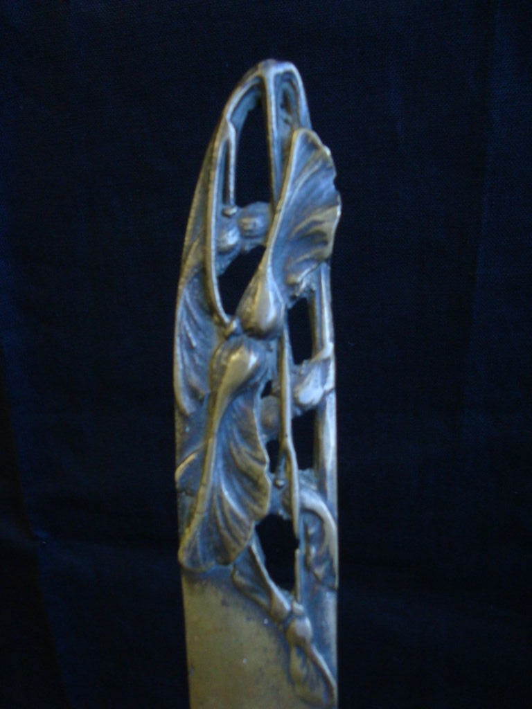 Art Nouveau Bronze Letter Opener For Sale 1