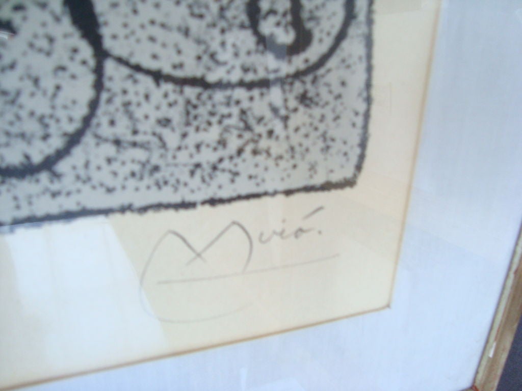 20th Century Signed Joan Miro, Abstract Print