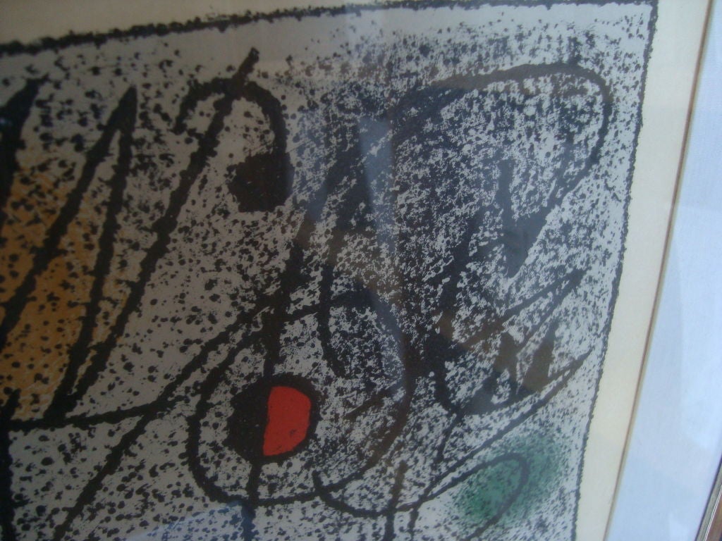 Signed Joan Miro, Abstract Print 3
