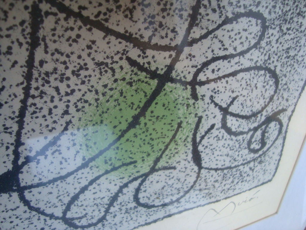 Signed Joan Miro, Abstract Print 4