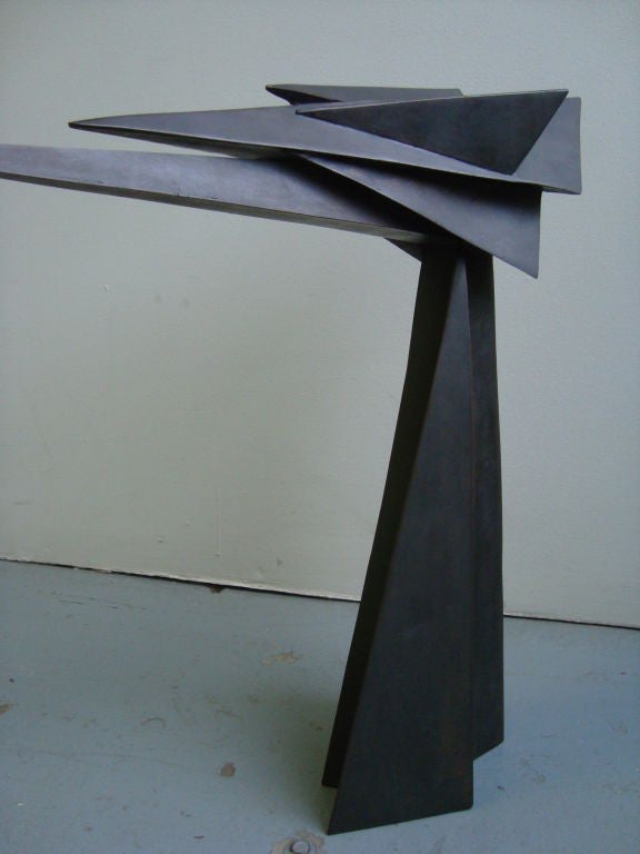 American Cubist Bronze Sculpture