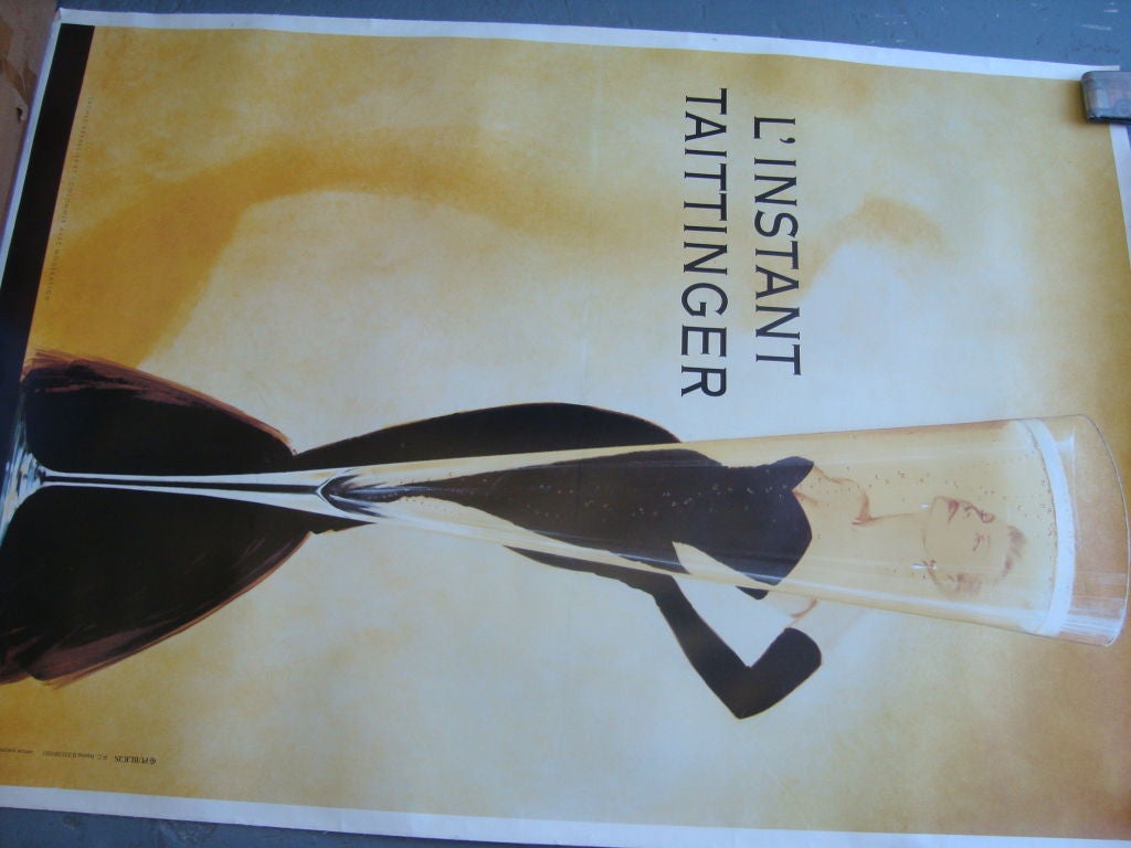 Vintage Taittinger L'Instant Poster 1
