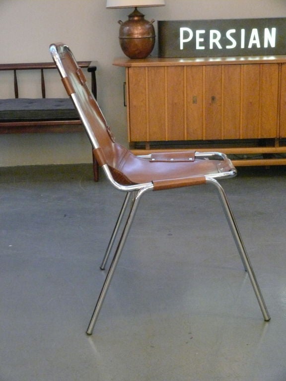 Leather Charlotte Perriand Side Chair