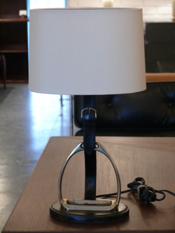 Hermes Style Horseshoe Lamp