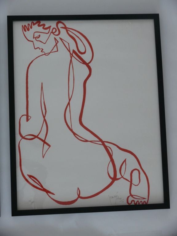 Jean Negulesco Continuous Line Drawing