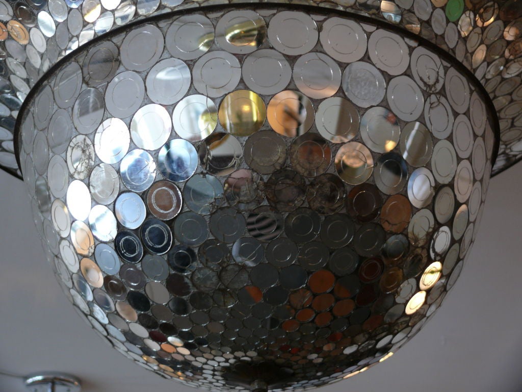 disco ball flush mount light