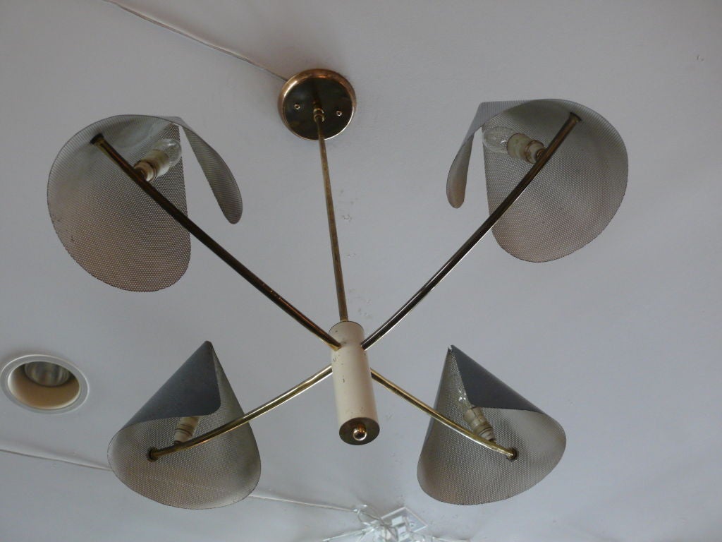 French Mategot Style Ceiling Light