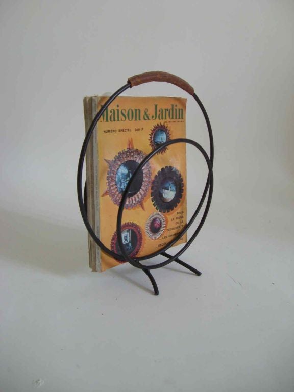 Jacques Adnet Magazine Holder