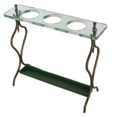 Vintage Italian Glass Umbrella Stand