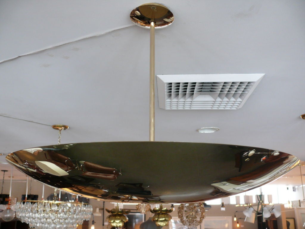American Brass Dome Ceiling Light