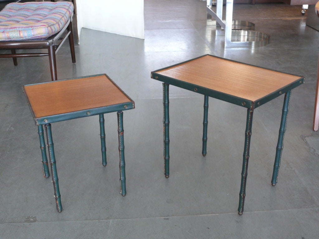 Jacques Adnet Nesting Tables