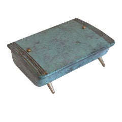 Vintage Petite Italian Metal and Brass Box