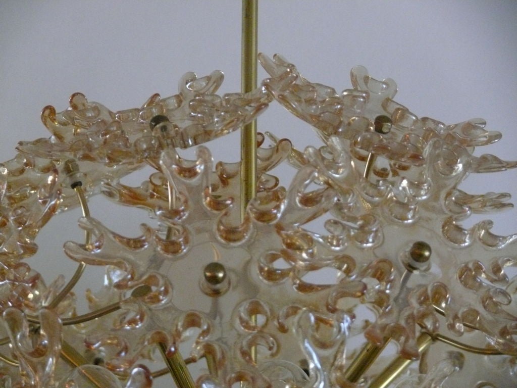 20th Century Italian Amber Glass Sputnik