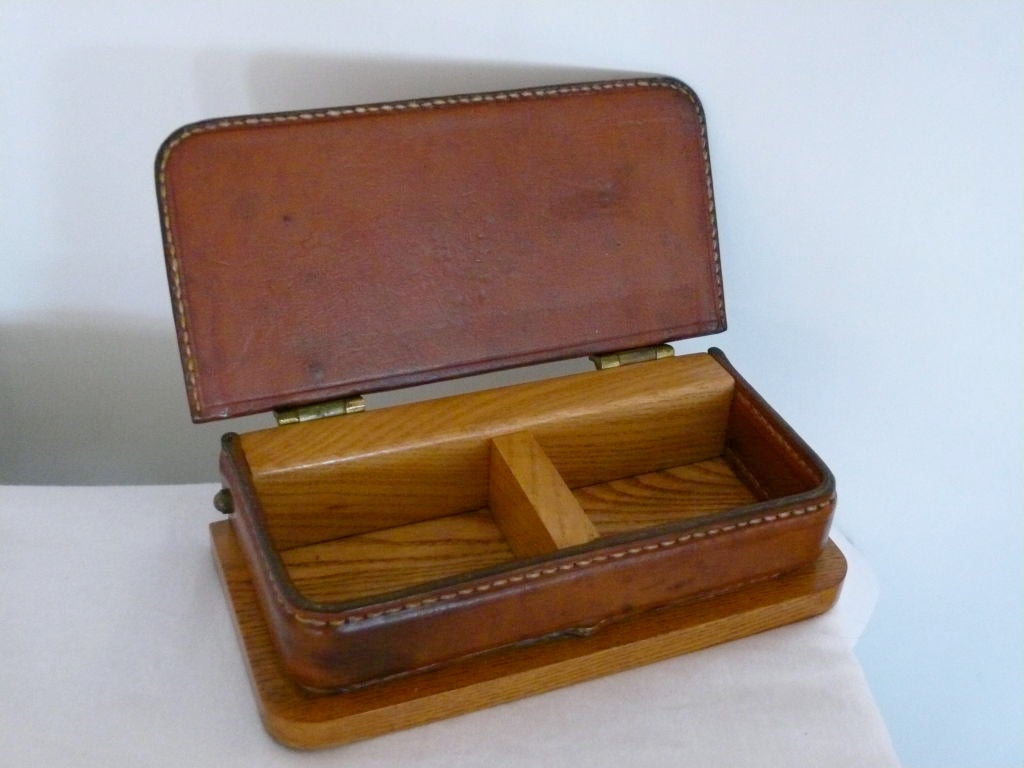 20th Century French Leather Box