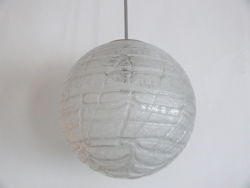 Large Textured Globe Pendant