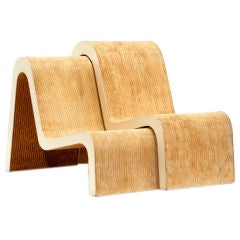 Rare Prototype"Easy Edges" Chairs by Frank Gehry