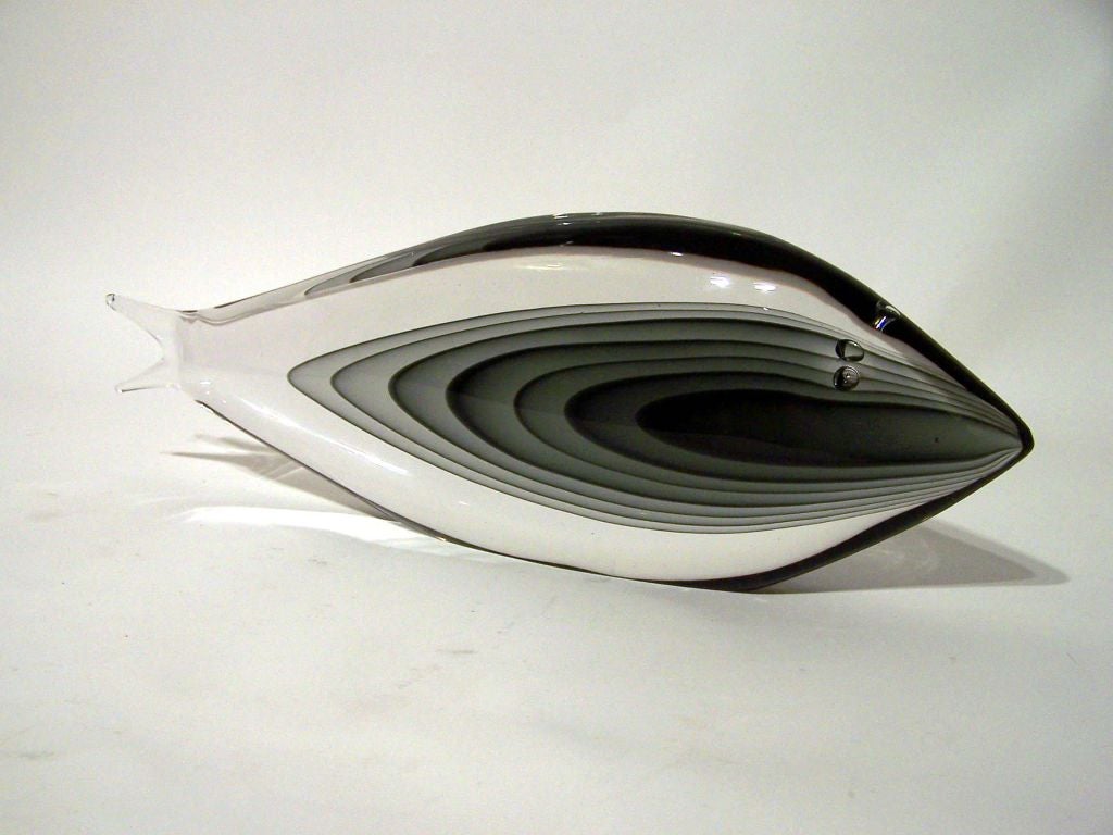 Large Cenedese Sommerso Fish Sculpture, Murano, Italy
