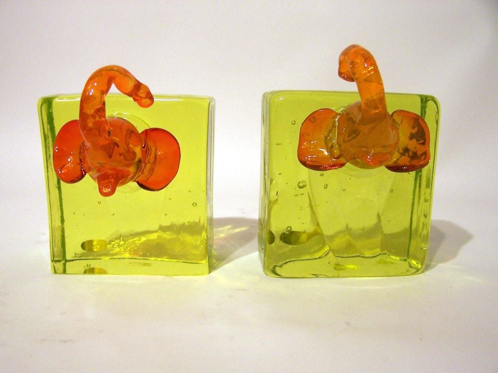 Cenedese Bookends, Pair, Murano, Italy 2