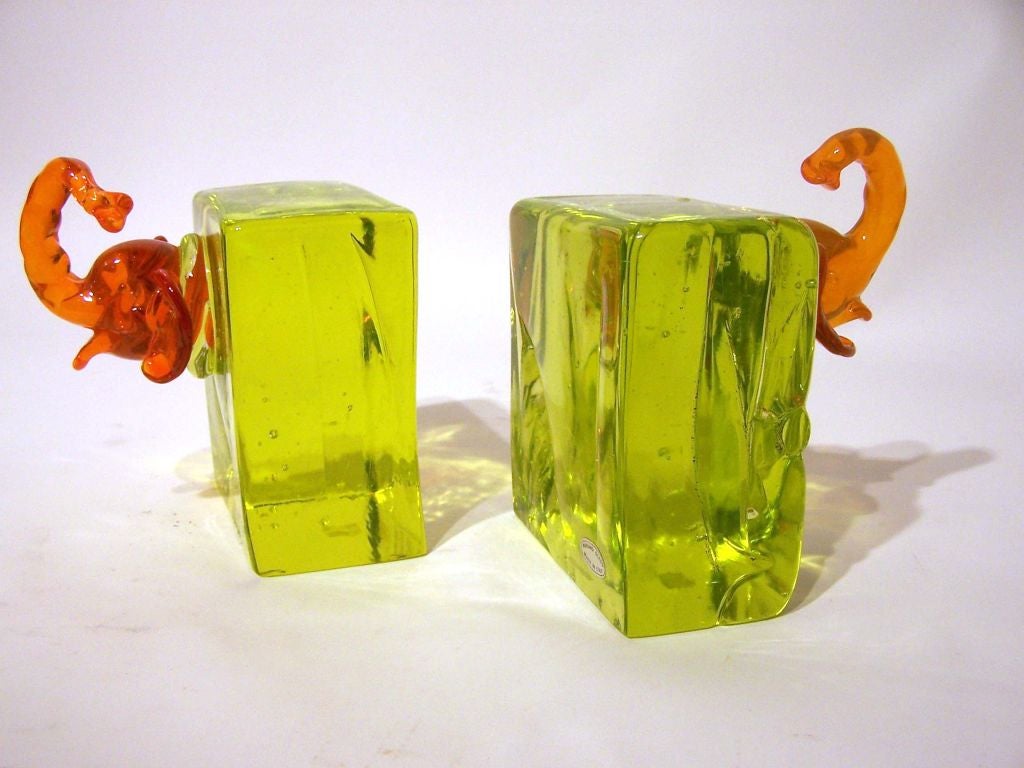 Cenedese Bookends, Pair, Murano, Italy 1