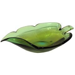 Archimede Seguso Large Leaf Bowl