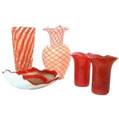 Collection of Murano Orange Glass