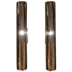 Pair of Streamline Moderne Bathroom Sconces