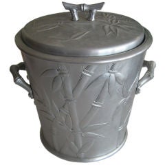 Vintage Everlast Forged Aluminum Bamboo Motif Ice Bucket