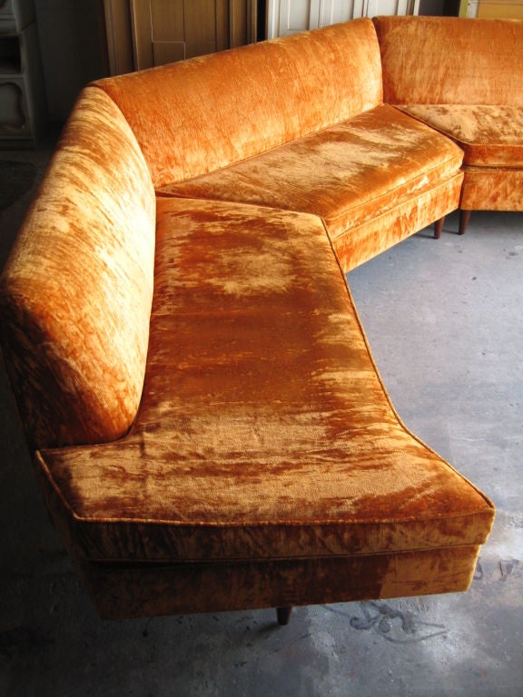 Mid Century Modern Three Piece Sectional Sofa 2