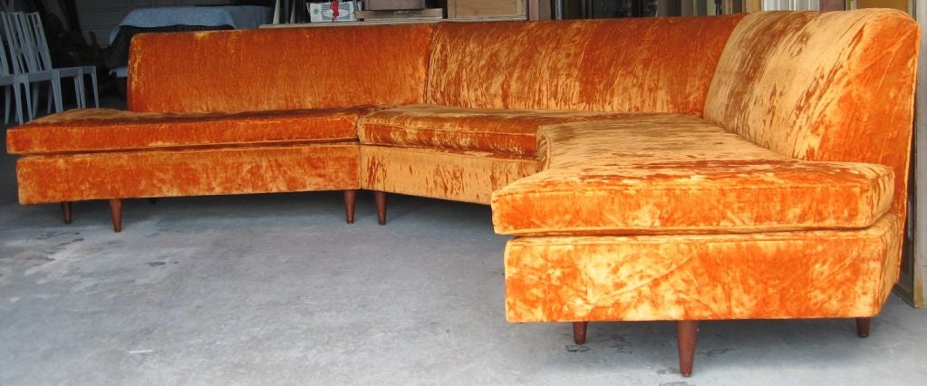 Mid Century Modern Three Piece Sectional Sofa 3