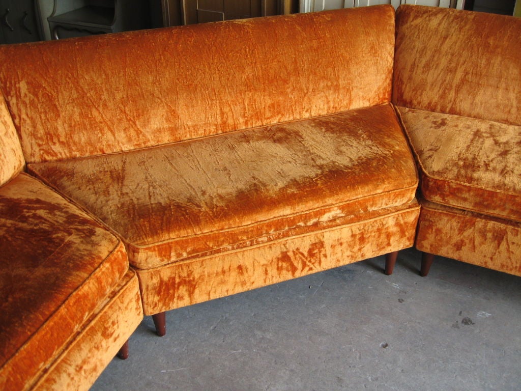 Mid Century Modern Three Piece Sectional Sofa 5