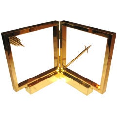 Signed B. Conte Brass Table Sculpture