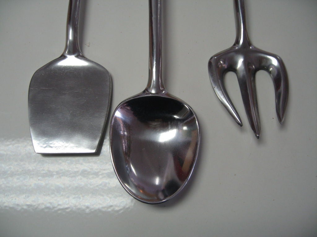 Bruce Fox for Wilton Armetale Set of Three Overscaled Implements