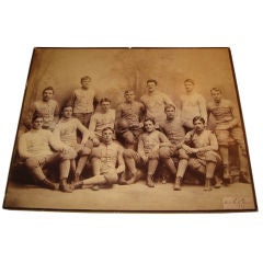Historical Phillips Andover 1889 Football Team Cabinet Photo