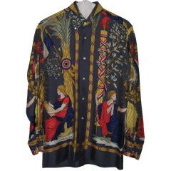 Hermes Vintage Silk Men's Shirt