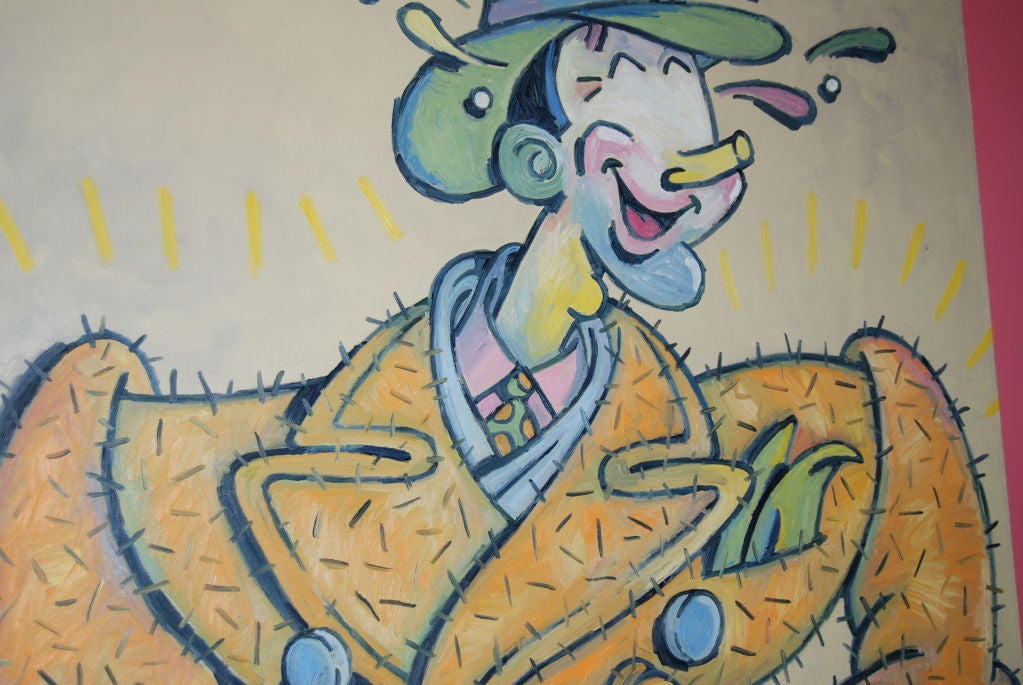 ORIGINAL OIL ON CANVAS ANIMATION ART