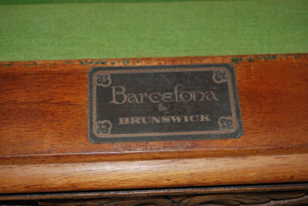 20th Century SUPERB BRUNSWICK BILLIARD/POOL TABLE