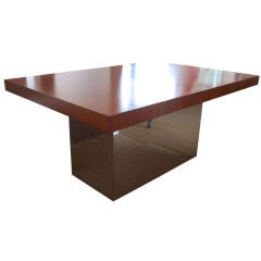 Exquisite Expandable Milo Baughman Rosewood/ Chrome Dining Table