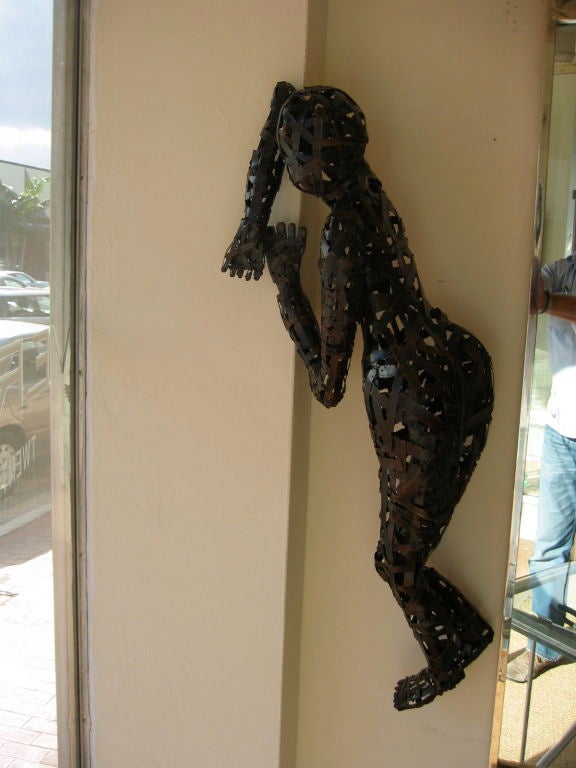 Woven Metal Female Form Sculpture SALE 4