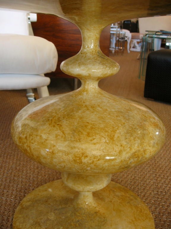 Exotic Pair of Resin Composition Stacked Side Tables 2