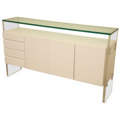 Milo Baughman Lacquered Console/Credenza