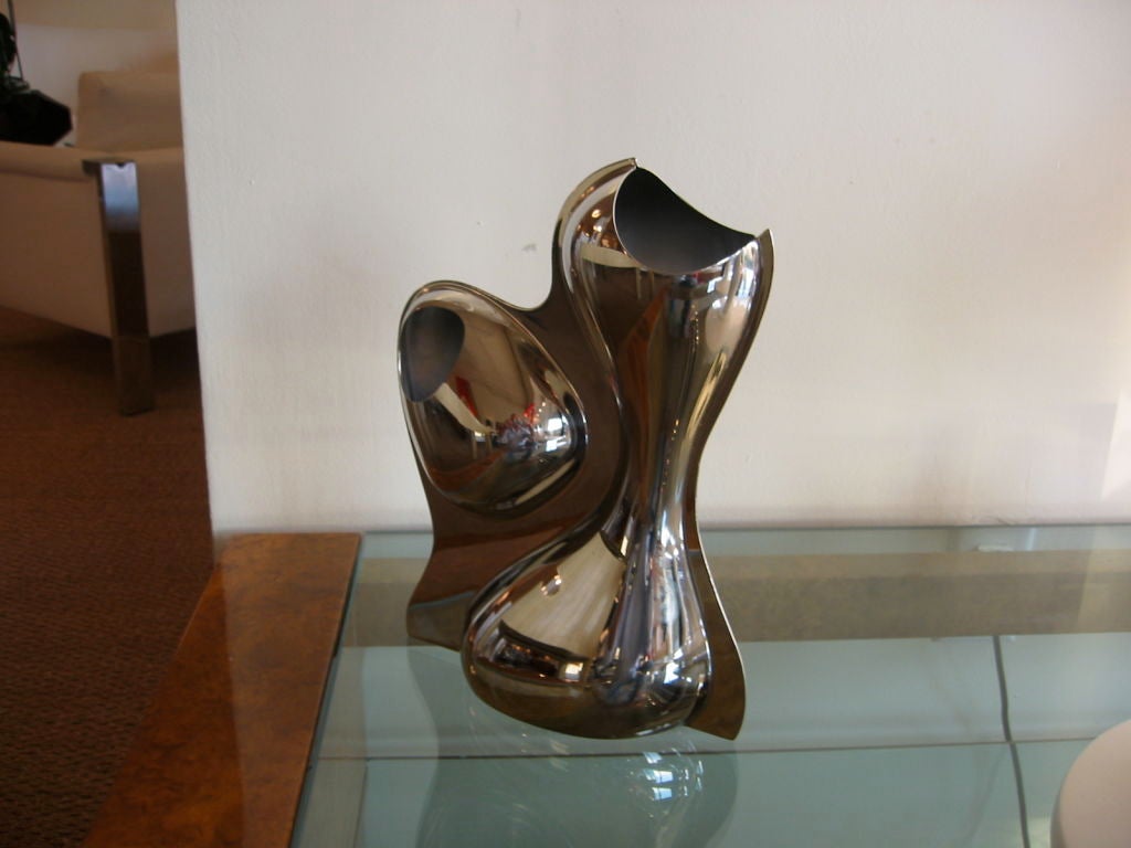 Alessi Biomorphic Polished Steel Vessel