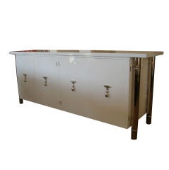 Mastercraft Lacquered and Nickel Credenza/Console