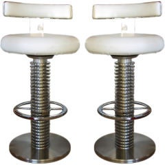 Vintage Stunning Pair of Pace Collection Bar Stools