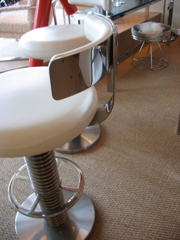 Stunning Pair of Pace Collection Bar Stools 5