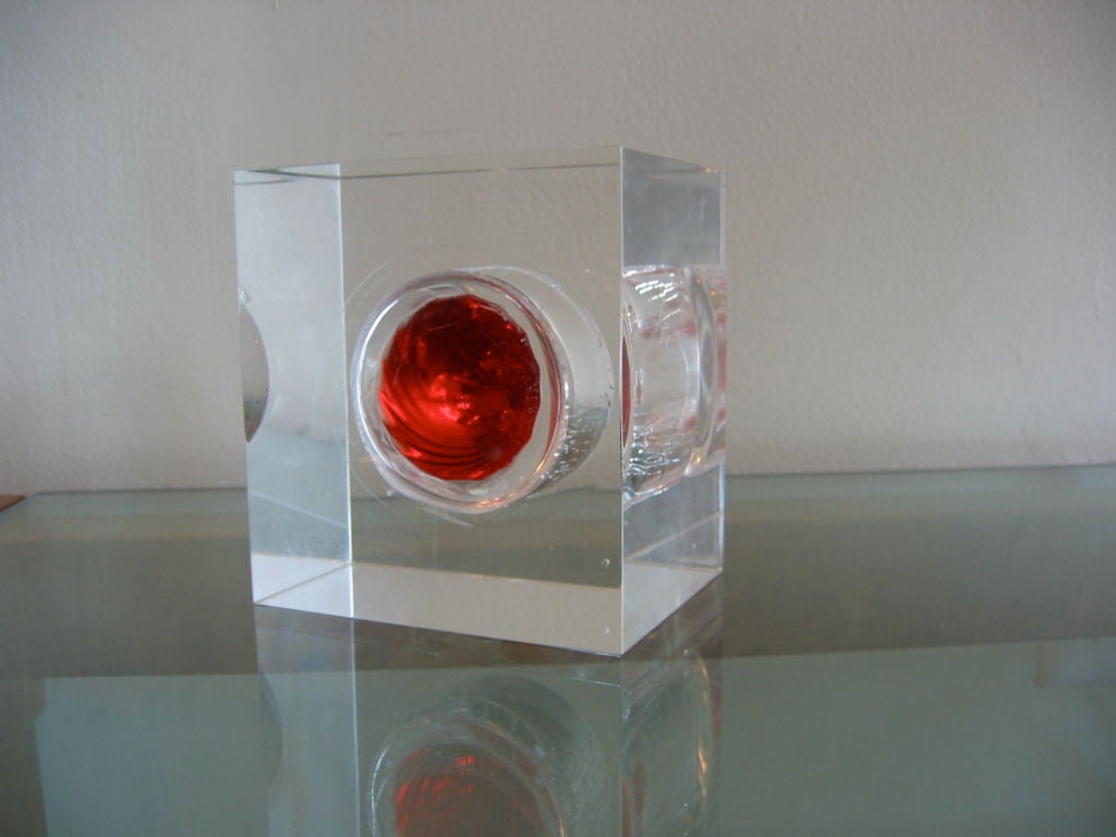 Norman Mercer Lucite Sculpture