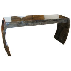 Gorgeous Lacquered Goatskin Table